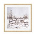 Picture of Animal in winter _GroupedProduct_Square_Framed_Matted_