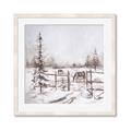 Picture of Animal in winter _GroupedProduct_Square_Framed_Matted_