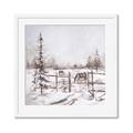 Picture of Animal in winter _GroupedProduct_Square_Framed_Matted_