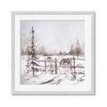 Picture of Animal in winter _GroupedProduct_Square_Framed_Matted_