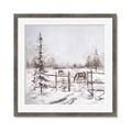 Picture of Animal in winter _GroupedProduct_Square_Framed_Matted_