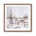 Picture of Animal in winter _GroupedProduct_Square_Framed_Matted_