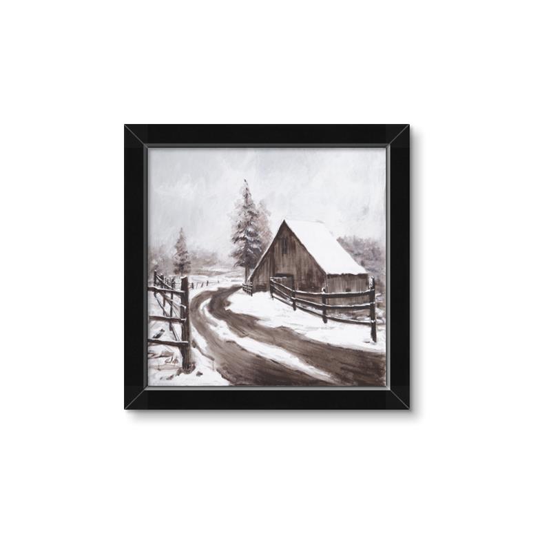 Picture of WInter road _GroupedProduct_Square_Framed_Matted_