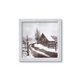 Picture of WInter road _GroupedProduct_Square_Framed_Matted_