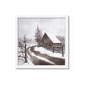 Picture of WInter road _GroupedProduct_Square_Framed_Matted_
