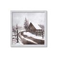Picture of WInter road _GroupedProduct_Square_Framed_Matted_