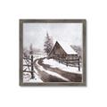 Picture of WInter road _GroupedProduct_Square_Framed_Matted_
