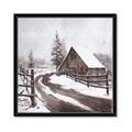 Picture of WInter road _GroupedProduct_Square_Framed_Matted_