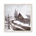 Picture of WInter road _GroupedProduct_Square_Framed_Matted_