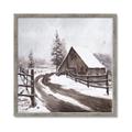 Picture of WInter road _GroupedProduct_Square_Framed_Matted_