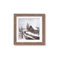 Picture of WInter road _GroupedProduct_Square_Framed_Matted_