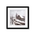 Picture of WInter road _GroupedProduct_Square_Framed_Matted_