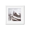 Picture of WInter road _GroupedProduct_Square_Framed_Matted_
