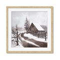 Picture of WInter road _GroupedProduct_Square_Framed_Matted_