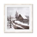 Picture of WInter road _GroupedProduct_Square_Framed_Matted_