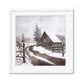 Picture of WInter road _GroupedProduct_Square_Framed_Matted_