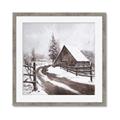 Picture of WInter road _GroupedProduct_Square_Framed_Matted_