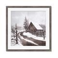 Picture of WInter road _GroupedProduct_Square_Framed_Matted_