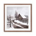 Picture of WInter road _GroupedProduct_Square_Framed_Matted_