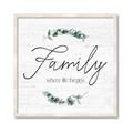 Picture of Family Where Life Begins I _GroupedProduct_Square_Framed_Matted_