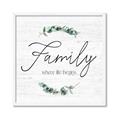 Picture of Family Where Life Begins I _GroupedProduct_Square_Framed_Matted_