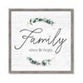 Picture of Family Where Life Begins I _GroupedProduct_Square_Framed_Matted_