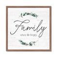 Picture of Family Where Life Begins I _GroupedProduct_Square_Framed_Matted_