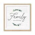 Picture of Family Where Life Begins I _GroupedProduct_Square_Framed_Matted_