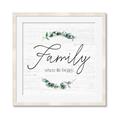 Picture of Family Where Life Begins I _GroupedProduct_Square_Framed_Matted_