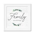 Picture of Family Where Life Begins I _GroupedProduct_Square_Framed_Matted_