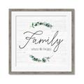 Picture of Family Where Life Begins I _GroupedProduct_Square_Framed_Matted_