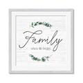 Picture of Family Where Life Begins I _GroupedProduct_Square_Framed_Matted_