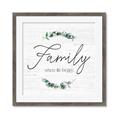Picture of Family Where Life Begins I _GroupedProduct_Square_Framed_Matted_