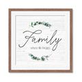 Picture of Family Where Life Begins I _GroupedProduct_Square_Framed_Matted_