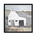 Picture of Barn with fence _GroupedProduct_Square_Framed_Matted_