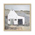 Picture of Barn with fence _GroupedProduct_Square_Framed_Matted_