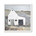 Picture of Barn with fence _GroupedProduct_Square_Framed_Matted_