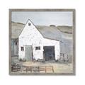 Picture of Barn with fence _GroupedProduct_Square_Framed_Matted_