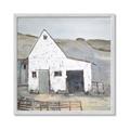 Picture of Barn with fence _GroupedProduct_Square_Framed_Matted_