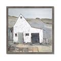 Picture of Barn with fence _GroupedProduct_Square_Framed_Matted_