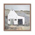 Picture of Barn with fence _GroupedProduct_Square_Framed_Matted_