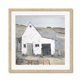 Picture of Barn with fence _GroupedProduct_Square_Framed_Matted_