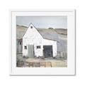 Picture of Barn with fence _GroupedProduct_Square_Framed_Matted_