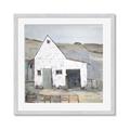 Picture of Barn with fence _GroupedProduct_Square_Framed_Matted_