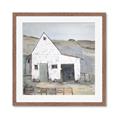 Picture of Barn with fence _GroupedProduct_Square_Framed_Matted_