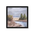 Picture of Small Lake in the Desert _GroupedProduct_Square_Framed_Matted_