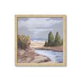 Picture of Small Lake in the Desert _GroupedProduct_Square_Framed_Matted_