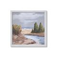 Picture of Small Lake in the Desert _GroupedProduct_Square_Framed_Matted_