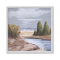 Picture of Small Lake in the Desert _GroupedProduct_Square_Framed_Matted_