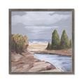 Picture of Small Lake in the Desert _GroupedProduct_Square_Framed_Matted_